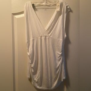 Ann Taylor White Blouse with - empire waist. Brand new with tags!